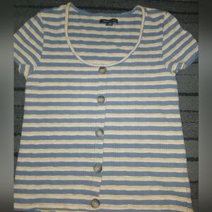NWOT AMERICAN EAGLE RIBBED TOP FAUX BUTTONS